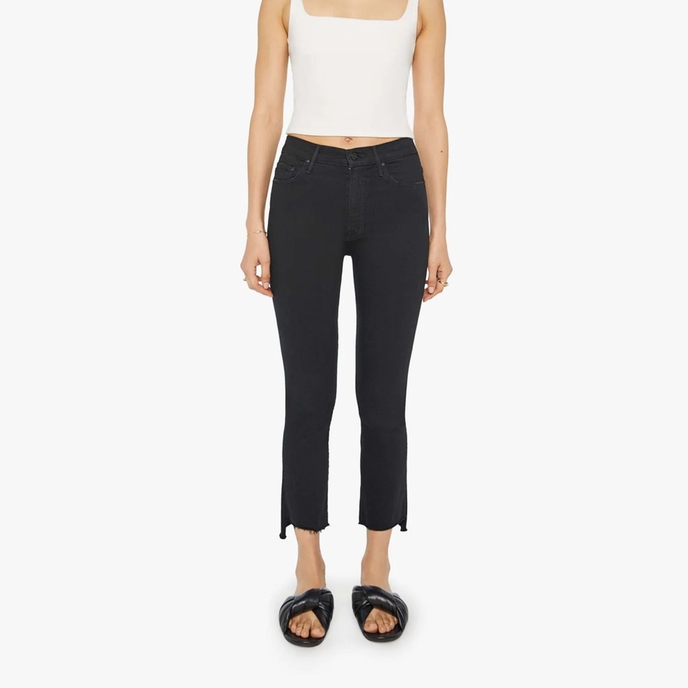 Mother denim the insider step crop fray in not guilty 27